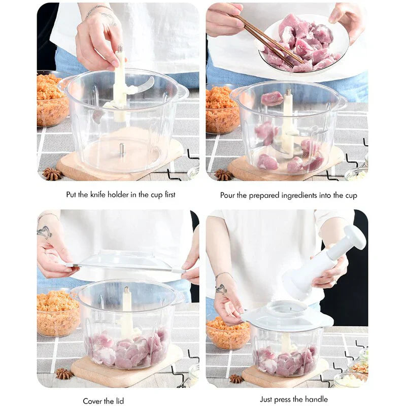 Vegetables Push Chopper (Capacity 2 L)