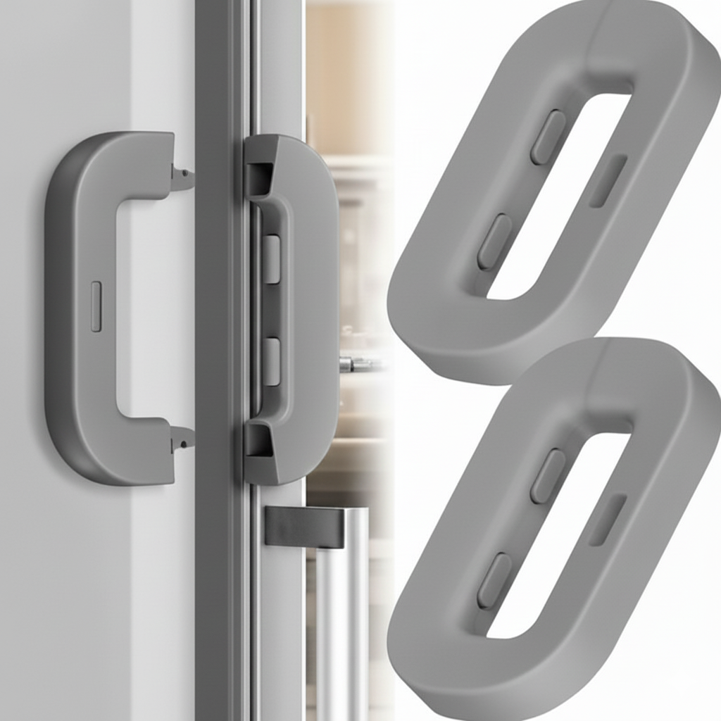 Fridge Child Safety Lock | No Drill | Easy Install Refrigerator Lock