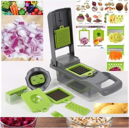 16 in 1 Vegetable Chopper Veggie Slicer With Box And Accessories