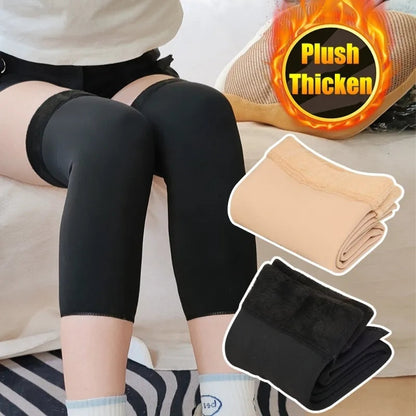 Thermal Fleece Knee Warmers | Soft Winter Leg Protectors