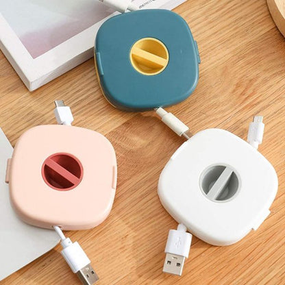 Portable Wire Cable Storage Box Mobile Phone Charging Cable Earphone Accessories