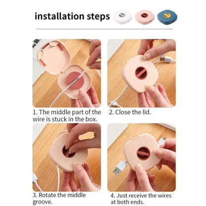 Portable Wire Cable Storage Box Mobile Phone Charging Cable Earphone Accessories