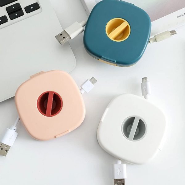 Portable Wire Cable Storage Box Mobile Phone Charging Cable Earphone Accessories