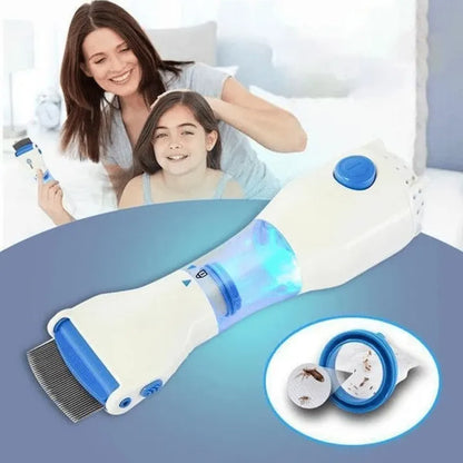 Electric Head Lice Removal Comb – Chemical-Free Vacuum Lice Comb for Kids & Adults