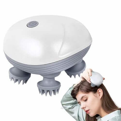 Electric 3D Head Scalp Massager | Rechargeable | Relaxing Stress Relief Tool