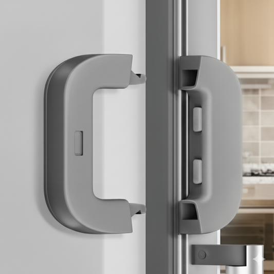 Fridge Child Safety Lock | No Drill | Easy Install Refrigerator Lock